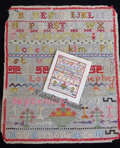 Reproduction of an Antique Sampler by May Nicholls, 1894