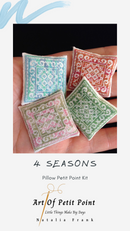 4 Seasons Pillow Dollhouse Miniature Petit Point Kit