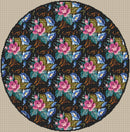 English Garden Round Rug Petit Point Kit