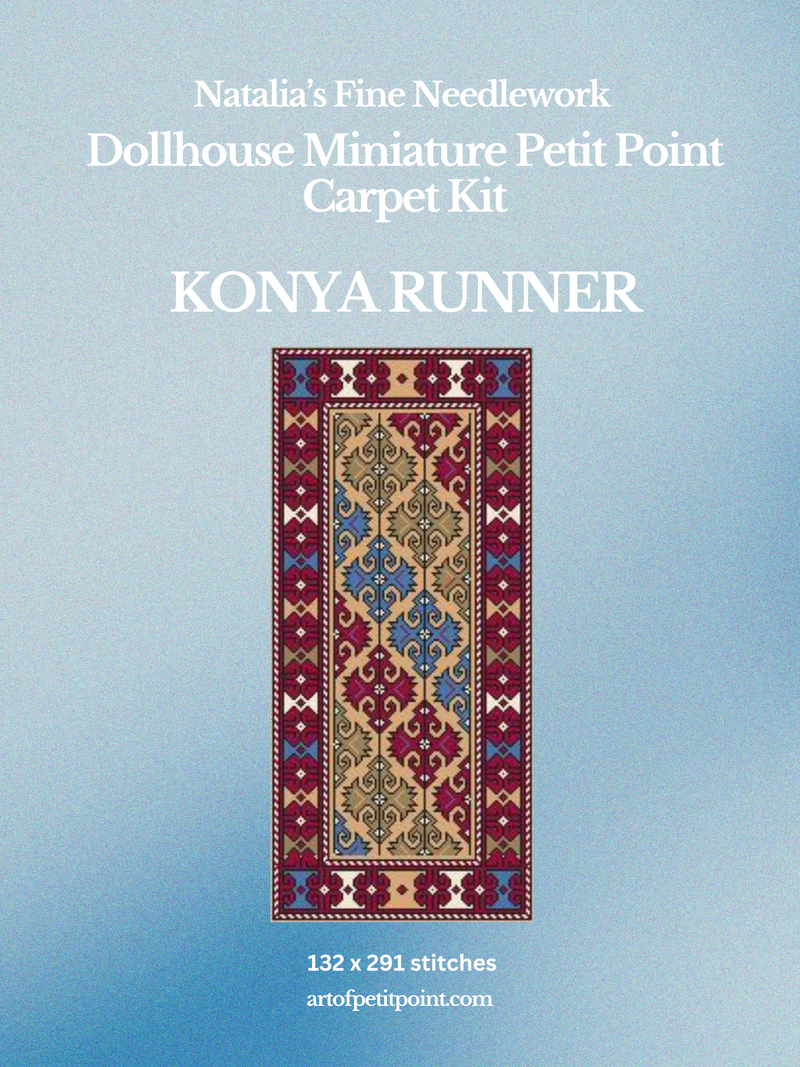 Konya Runner Miniature Petit Point Kit