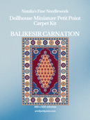 Balikesir Carnation Miniature Carpet Petit Point Kit