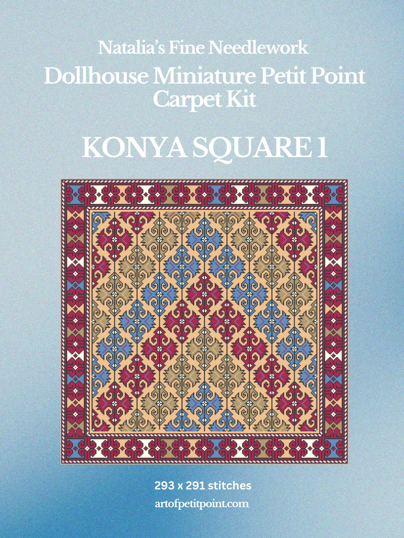 Konya Square 1 Miniature Petit Point Kit