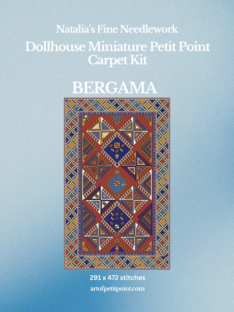 Bergama Miniature Carpet Petit Point Kit