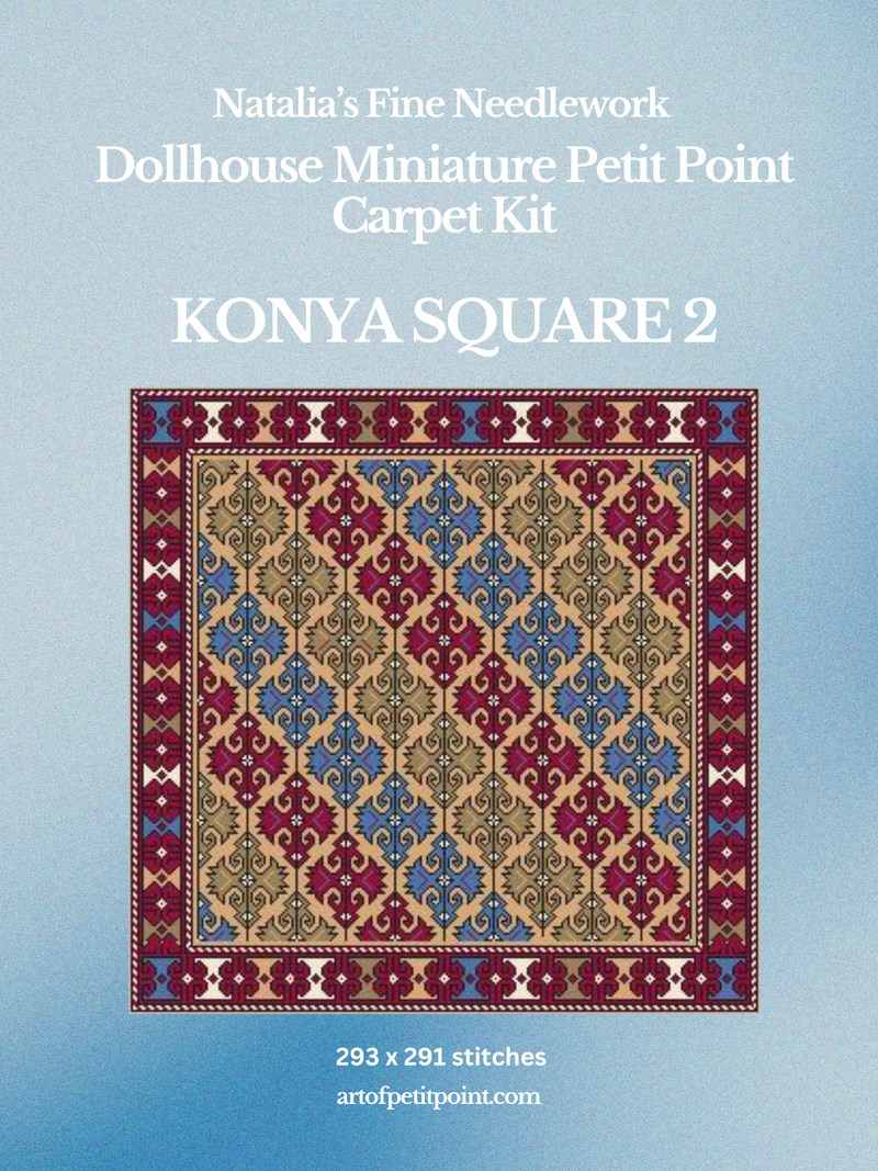 Konya Square 2 Miniature Petit Point Kit