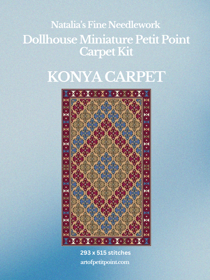 Konya Carpet Miniature Petit Point Kit