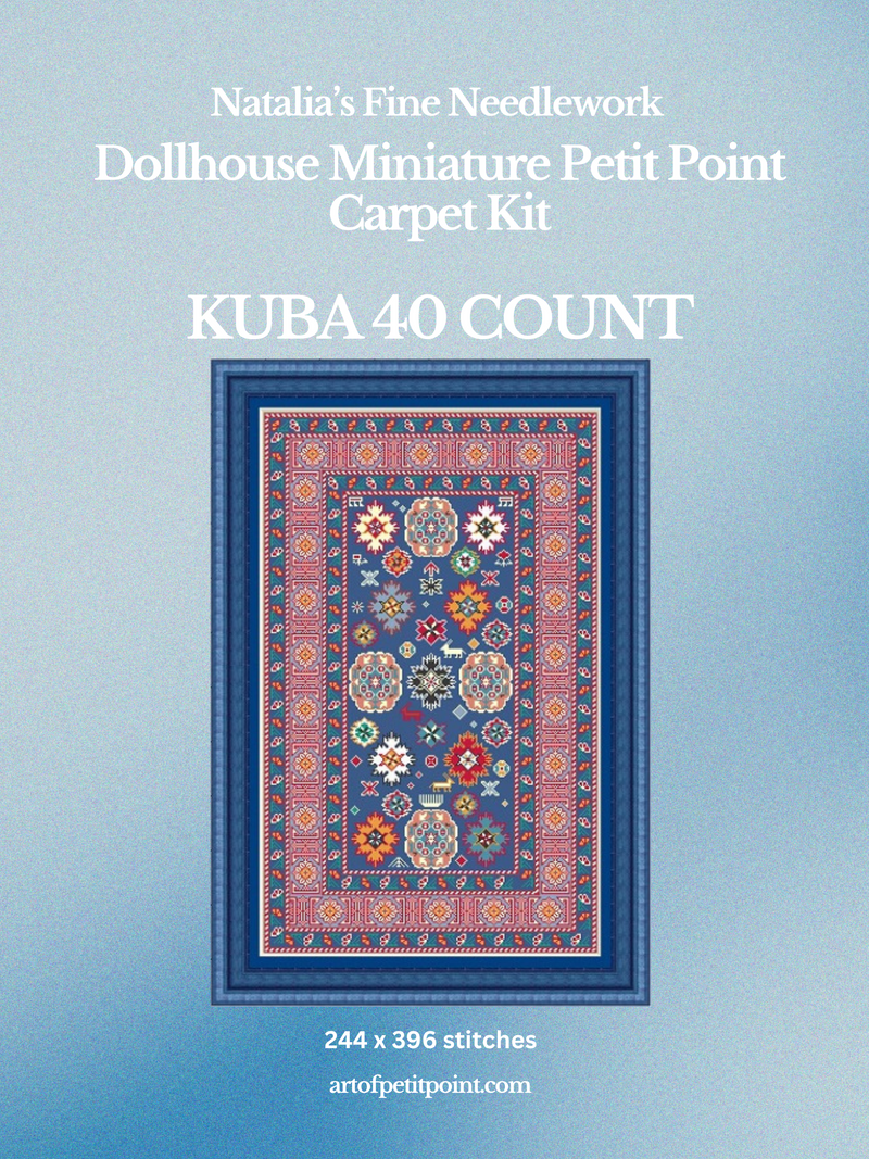 Kuba 40 count Miniature Carpet Petit Point Kit