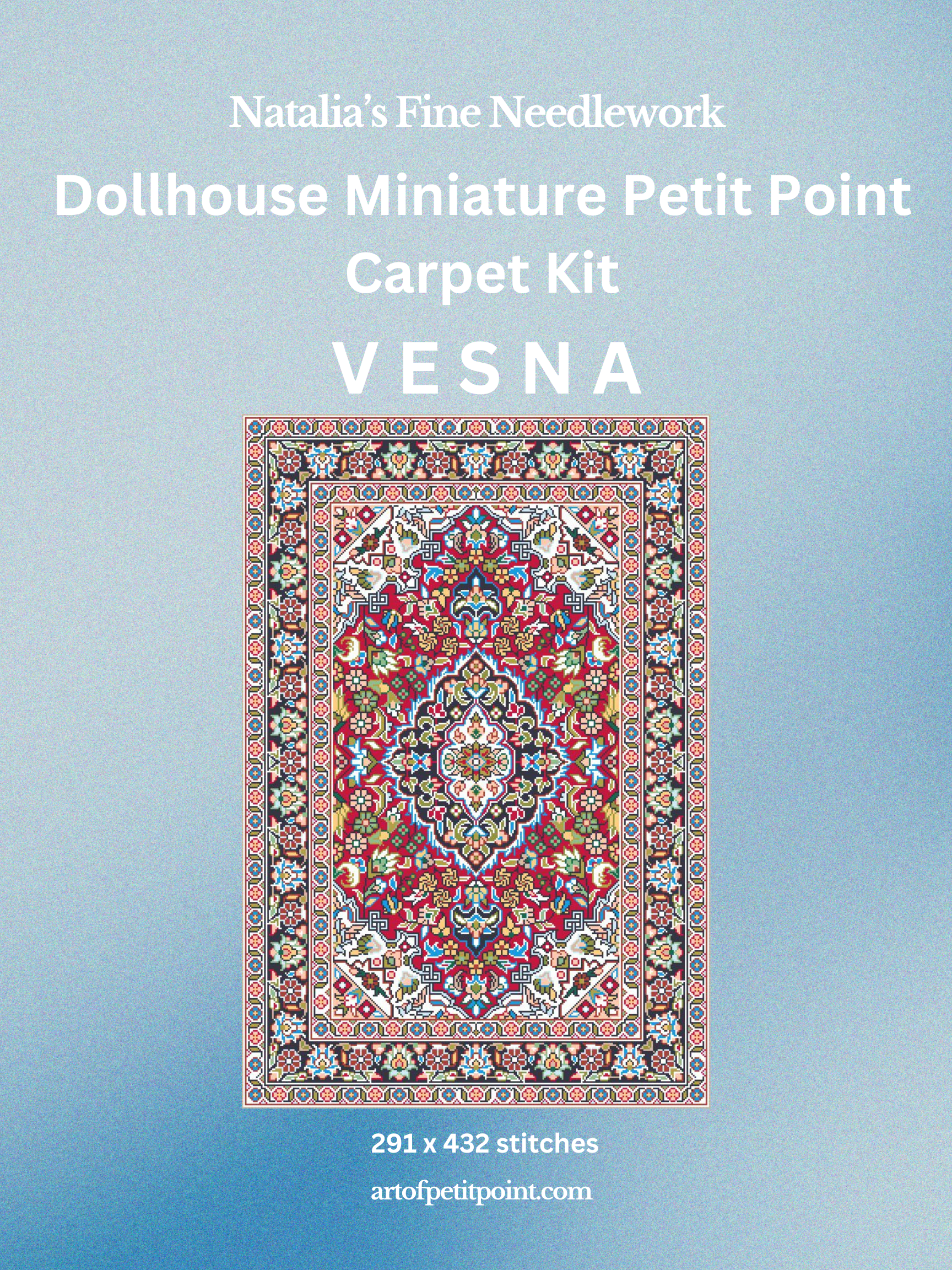 VESNA Miniature Carpet Petit Point Kit