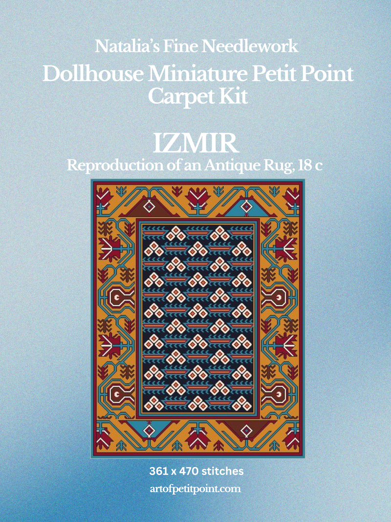 Izmir BIG Miniature Carpet petit Point Kit