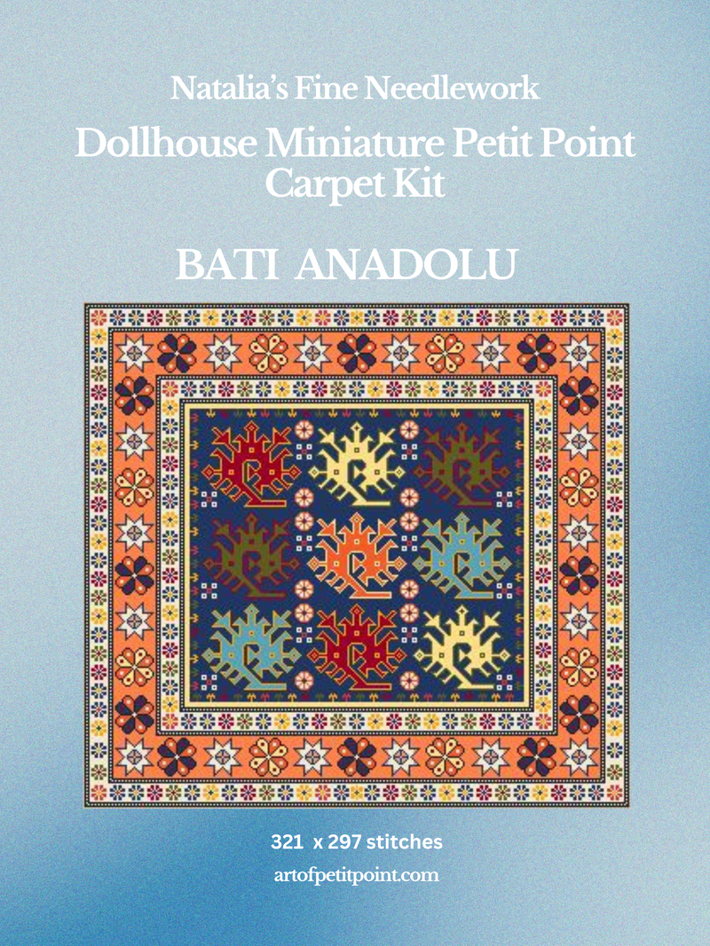 Bati Anadolu Miniature Carpet Petit Point Kit