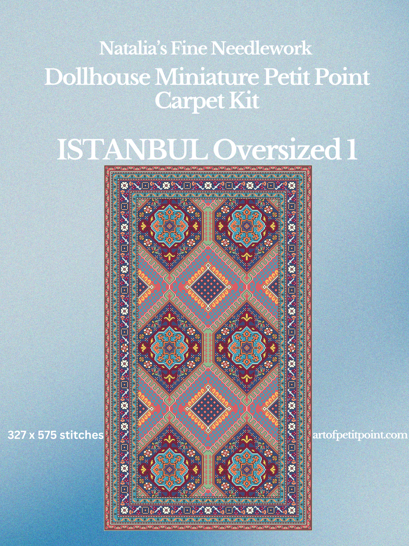 Istanbul Oversized Carpet 1 Miniature Petit Point Kit