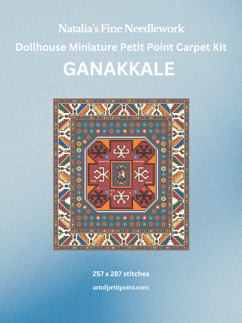 GANAKKALE Miniature Carpet Petit Point Kit