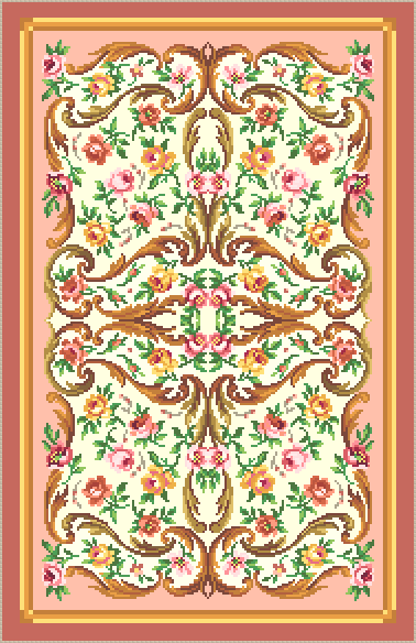 French Aubusson Rug Petit Point Kit