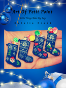 Christmas Miniature Stockings Petit Point Kit Set of 4 CS26