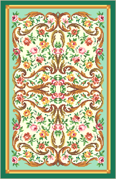 French Aubusson Rug Petit Point Kit