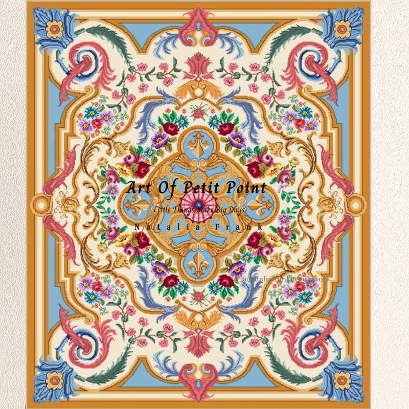 French Savonnerie Carpet Petit Point Kit