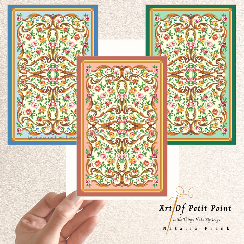 French Aubusson Rug Petit Point Kit