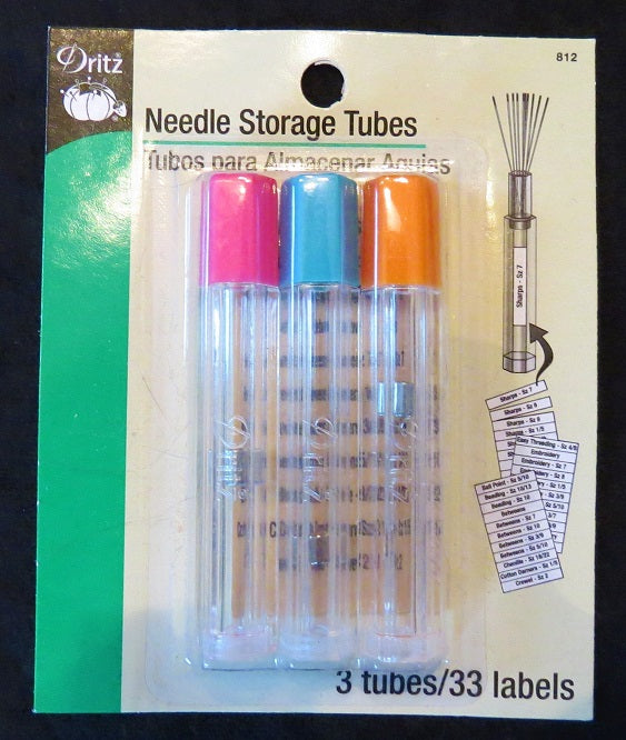 Needle Storage Tubes, set of 3 tubes