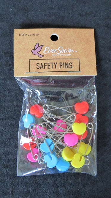 Heart shape safety pins 20 pc