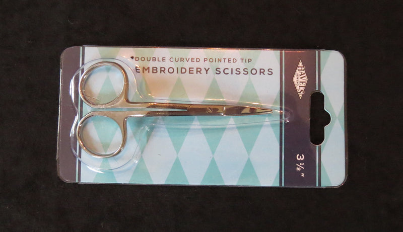Double Curved Pointed Tip Embroidery Scissors