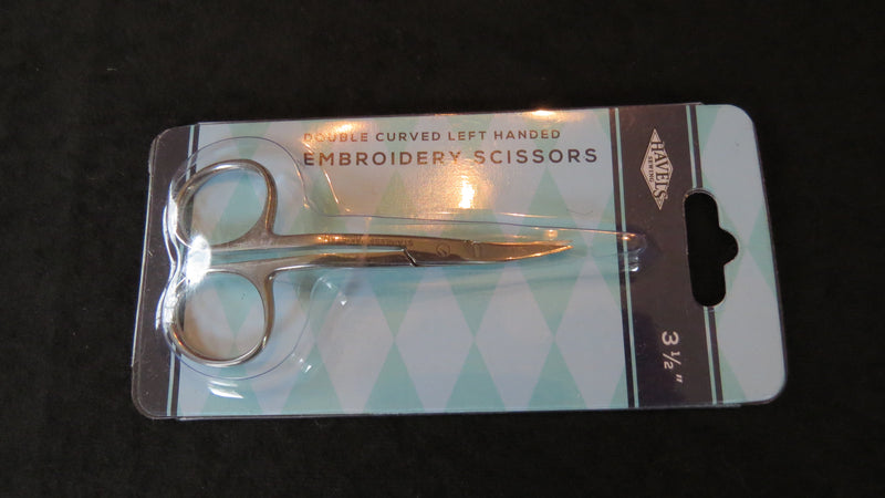 Double Curved Left Handed Embroidery Scissors
